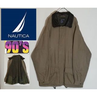 178 90'S NAUTICA カバーオール レザー フィールドジャケット