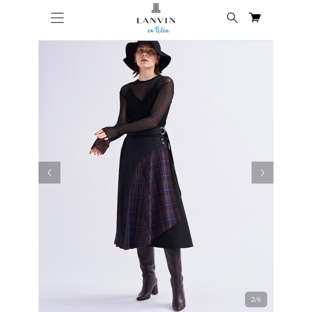 LANVIN en Bleu(ランバンオンブルー)の【新品未使用】スカート #ランバンオンブルー #アナイ #アローズ #ビームス レディースのスカート(ロングスカート)の商品写真