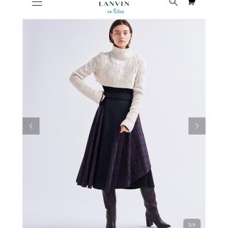 ランバンオンブルー(LANVIN en Bleu)の【新品未使用】スカート #ランバンオンブルー #アナイ #アローズ #ビームス(ロングスカート)