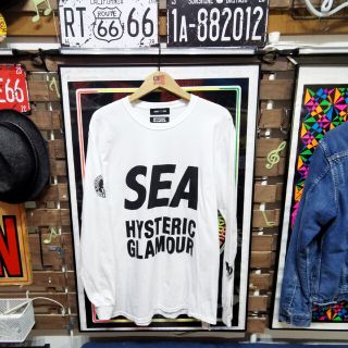 ヒステリックグラマー(HYSTERIC GLAMOUR)のヒステリックグラマー×ウィンダンシーコラボ　長袖Tシャツ Mサイズ(Tシャツ/カットソー(七分/長袖))