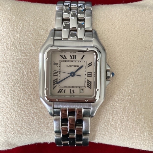 最高の Cartier カルティエ クォーツ W25054P5 MM パンテール 腕時計