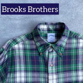 ブルックスブラザース(Brooks Brothers)のブルックスブラザーズ ボタンダウン BD 長袖 チェック ネルシャツ S(シャツ)
