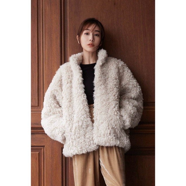 レディース田中みな実×CLANE CURL FUR SHORT COAT