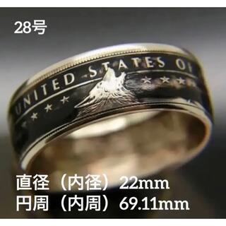 【28号】アメリカンリング メンズ レディース ウルフ ヴィンテージ シルバー(リング(指輪))