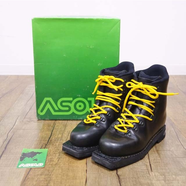 極美品 アゾロ ASOLO エクストリーム 3ピン テレマーク スキー ブーツ 25.0cm シューズ レザー バックカントリー実寸サイズ