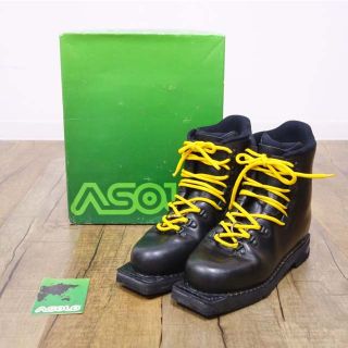 極美品 アゾロ ASOLO エクストリーム 3ピン テレマーク スキー ブーツ 25.0cm シューズ レザー バックカントリー(ブーツ)