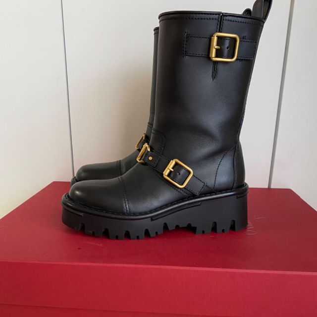 VALENTINO - Valentino ヴァレンティノ♡Vロゴ エンジニアブーツの通販 ...