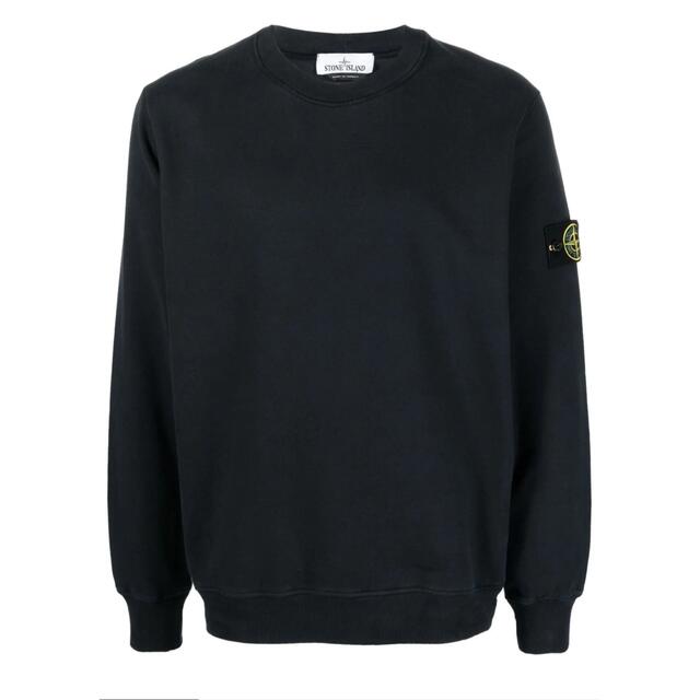 Stone island（ストーンアイランド）ブラックスウェット L - スウェット