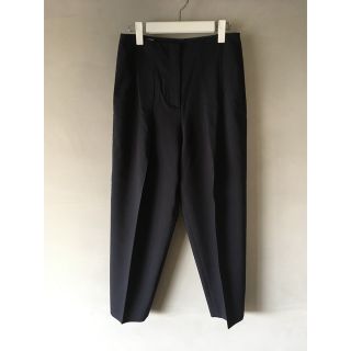 ジルサンダー(Jil Sander)のJIL SANDER NAVY センタータックパンツ◎美品(カジュアルパンツ)