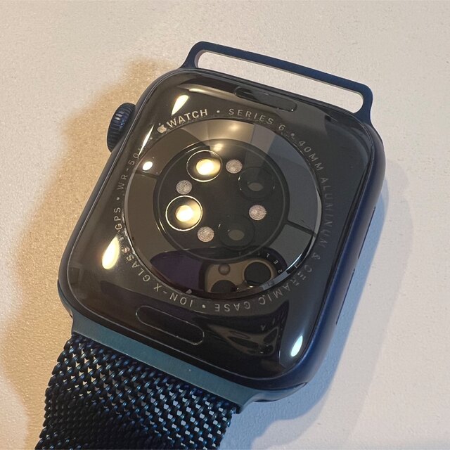 Apple Watch 6 40mm ブルーアルミ ブルーミラネーゼ付 美品