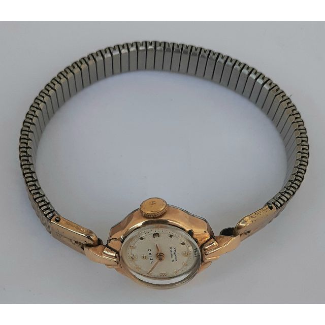 SEIKO - 正確な稼働のセイコーの14K丸形アンティーク時計の通販 SEIKO - 正確な稼働のセイコーの14K丸形アンティーク時計の通販