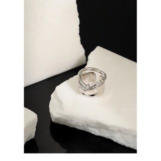 ドゥーズィエムクラス(DEUXIEME CLASSE)の【新品】double round lines ring / silver(リング(指輪))