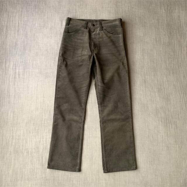 84 Levis 519 コーデュロイパンツ ボタン裏536 グレー