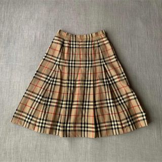 バーバリー(BURBERRY)の希少 50s Old Burberry ノバチェック ウールスカート ブラウン(ひざ丈スカート)