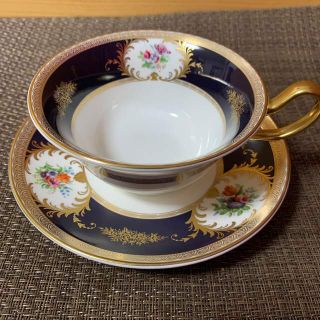 ウェッジウッド(WEDGWOOD)のウェッジウッド  グロブナーガデン　ピオニー　ティーカップ＆ソーサー　1客(食器)