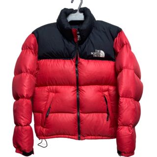 ザノースフェイス(THE NORTH FACE)の90sビンテージ ノースフェイス ヌプシジャケット ダウン S赤 NF002YO(ダウンジャケット)