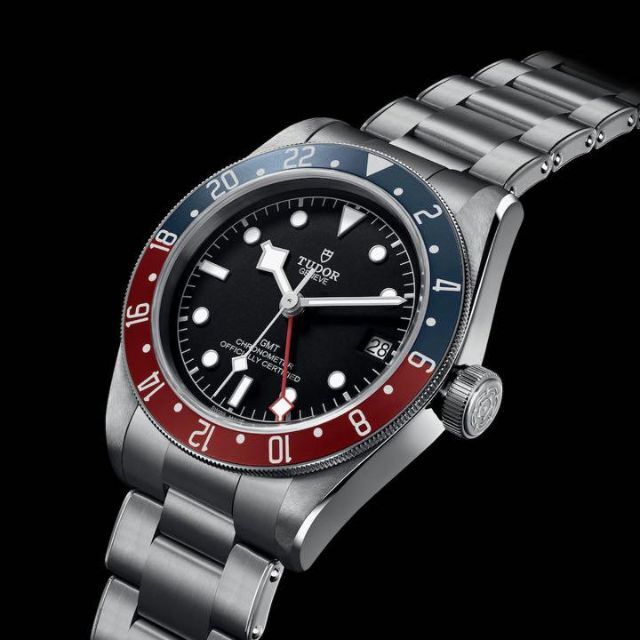 大人気の - Tudor 入手困難　TUDOR ペプシ チューダー　チュードル　ブラックベイGMT 腕時計(アナログ)