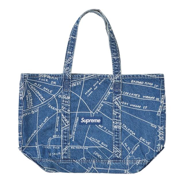 Supreme(シュプリーム)の新品　supreme gonz map denim tote  デニムトート メンズのバッグ(トートバッグ)の商品写真