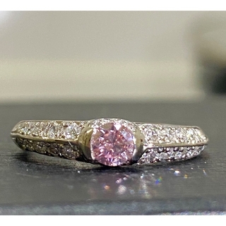 0.2 fancy pink ピンクダイヤモンド(リング(指輪))