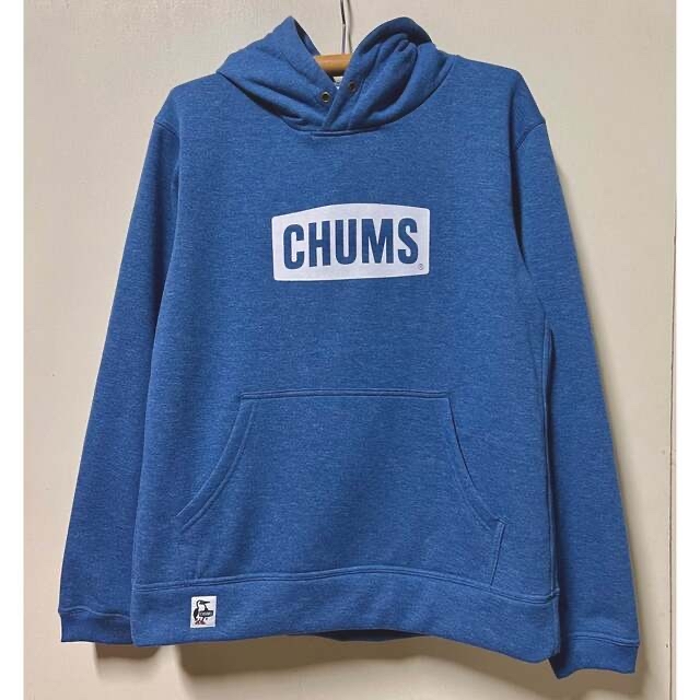 新品　CHUMS ロゴ　パーカー　デニムスウェット　m