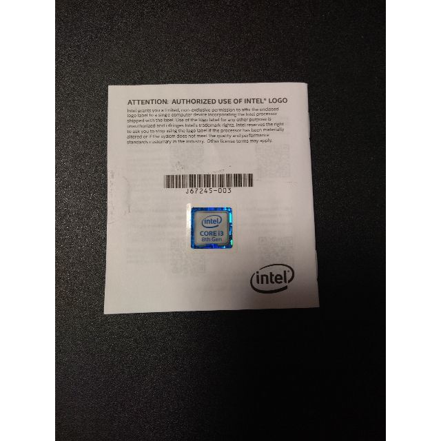 intel Core i3-8100 cpu インテル 5