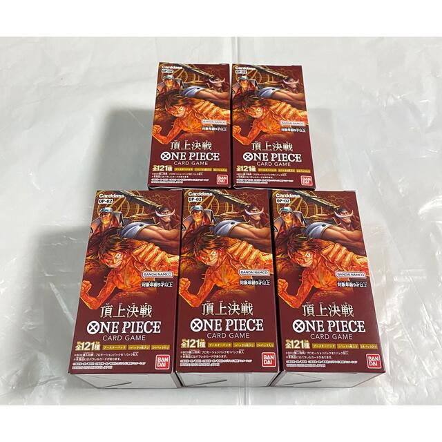 頂上決戦 5BOX ONE PIECE ワンピース カードゲーム 新品 未開封