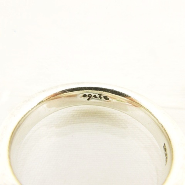 agete(アガット)のシルバー ボールラインリング 指輪 13号 SILVER 925 アクセサリー メンズのアクセサリー(リング(指輪))の商品写真