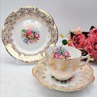 ロイヤルアルバート(ROYAL ALBERT)の希少!!　ヴィンテージ・クレアclare　トリオ③(グラス/カップ)