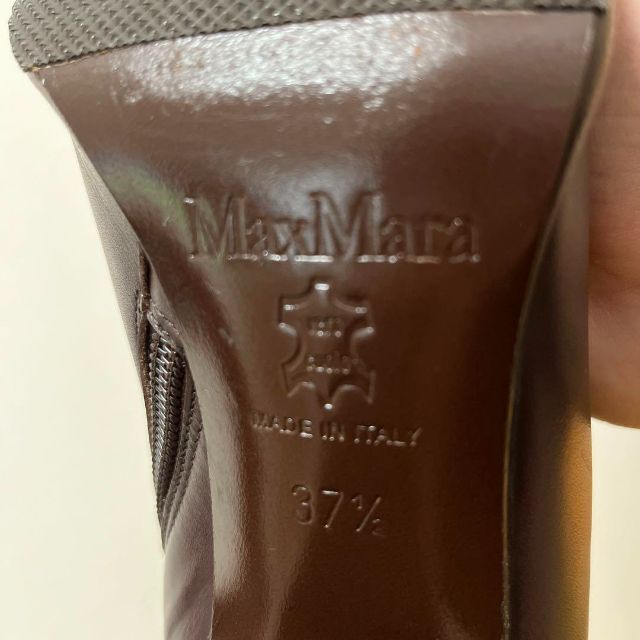まみ様専用　Max Mara マックスマーラ ロングブーツ レザー 茶  レディースの靴/シューズ(ブーツ)の商品写真