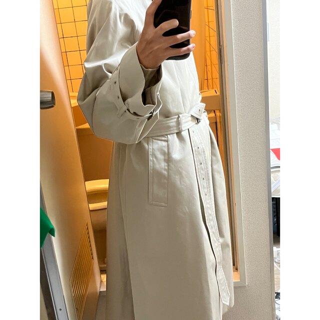 blurhmsGabardine Double Belt Trench Coat 2