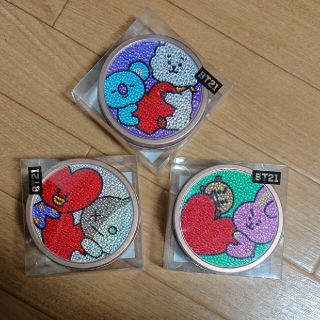 ボウダンショウネンダン(防弾少年団(BTS))の1つ売り！大幅値下げ！スパークスラウンドカン ＢＴ21 ペア(小物入れ)