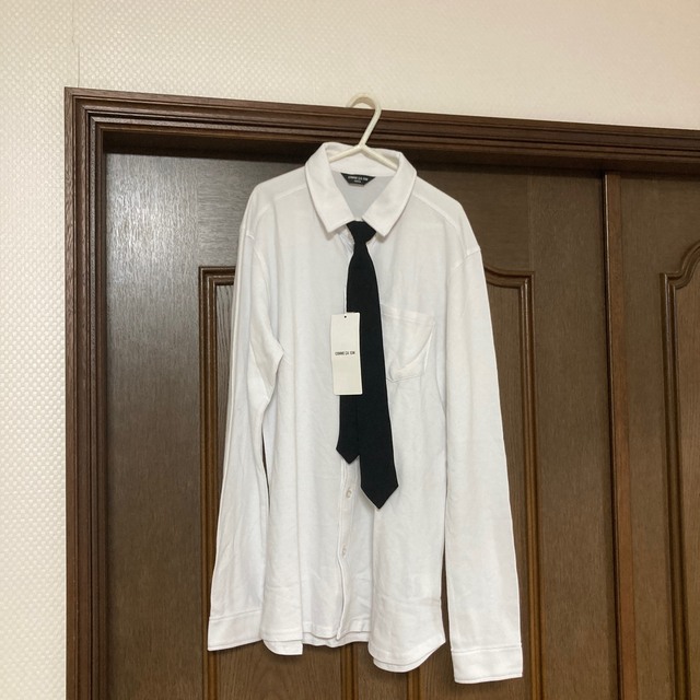 COMME CA ISM(コムサイズム)の新品未使用！COMME CA ISM  ネクタイつきポロシャツ白 160 キッズ/ベビー/マタニティのキッズ服男の子用(90cm~)(ドレス/フォーマル)の商品写真