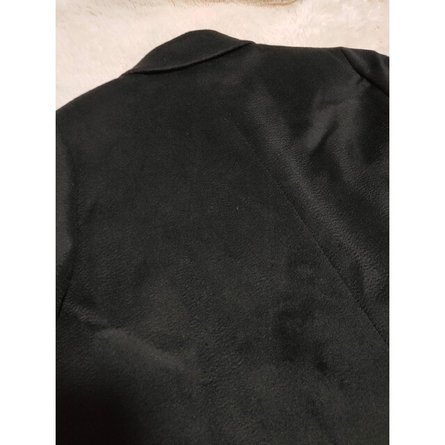 【Leilian】 カシミヤ ロングコート　ダブル 黒　サイズ13＋大き目サイズ 9