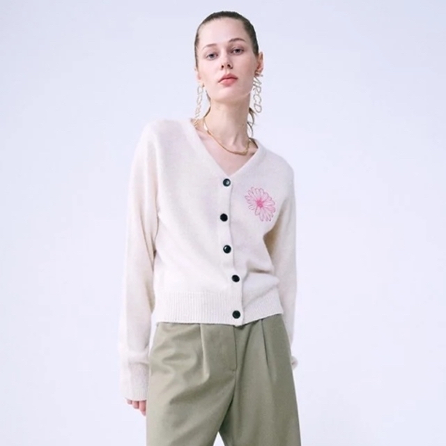 MardiMercredi RACCOON BLENDED CARDIGAN の通販 by しろちゃん|ラクマ