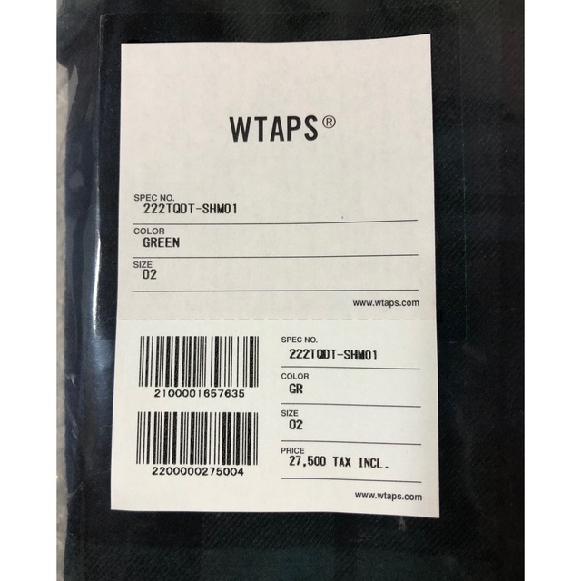 WTAPS  DECK LS COTTON FLANNEL 2