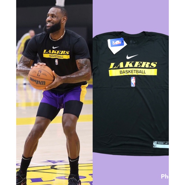 NIKE - NBA Lakers Nike Practice T-shirt Lサイズ 黒の通販 by