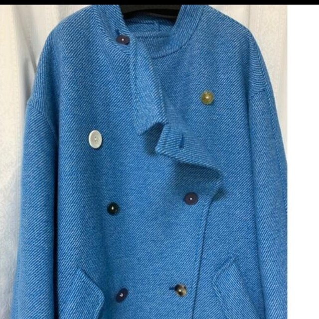 できるタイ· LE CIEL BLEU - IRENE Kersey Wool Coat ウールコートの