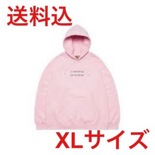 バーバリー(BURBERRY)のSupreme Burberry box logo hooded PINK XL(パーカー)