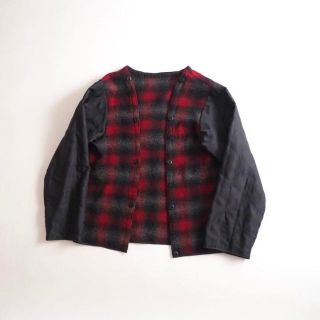 ウールリッチ(WOOLRICH)のウールリッチ　カーディガン　ニット　リバーシブル　チェック柄　美品(カーディガン)