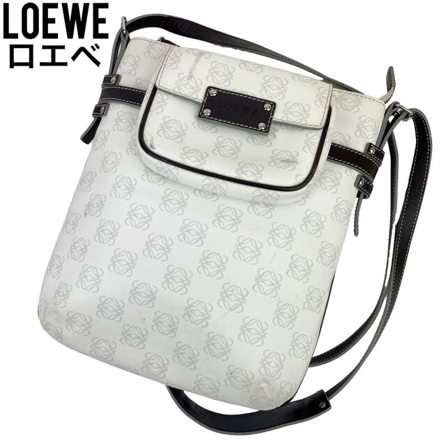 大人気新作 ✨良品 LOEWE ロエベ ショルダーバッグ アナグラム PVC