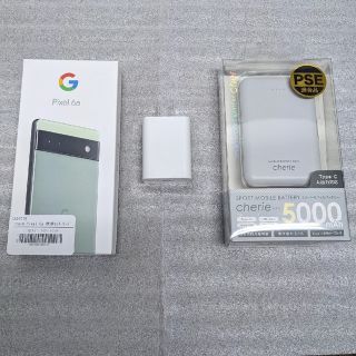 グーグルピクセル(Google Pixel)の新品 Google Pixe6a Sage SIMﾌﾘｰ別売り急速充電器付(スマートフォン本体)