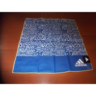 アディダス(adidas)の新品　ADIDAS　ハンカチ　ブルー　入園　入学　新学期(その他)