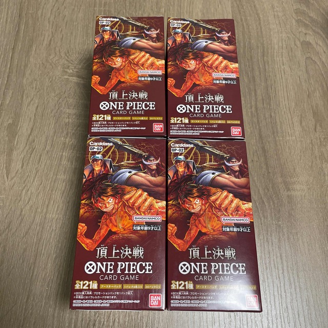 ワンピースカード　ONEPIECE 頂上決戦　未開封テープ付き　4BOXセットエンタメ/ホビー