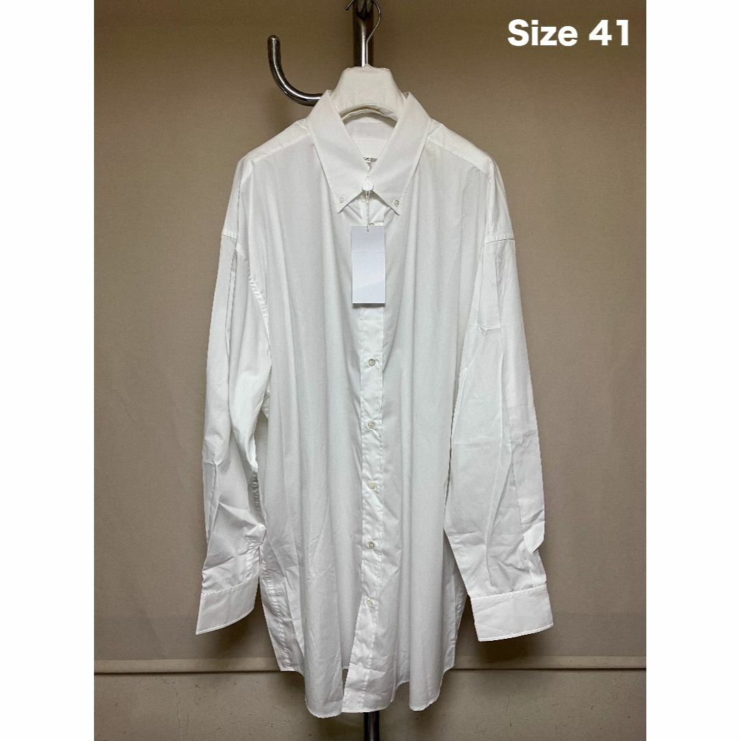 新品 41 21ss マルジェラ オーバーサイズシャツ 白 3683