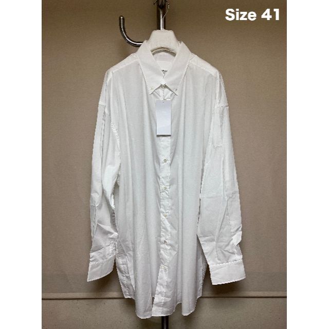 新品 41 21ss マルジェラ オーバーサイズシャツ 白 3683