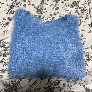 アルシーヴ(archives)のvintage blue shaggy knit (ニット/セーター)