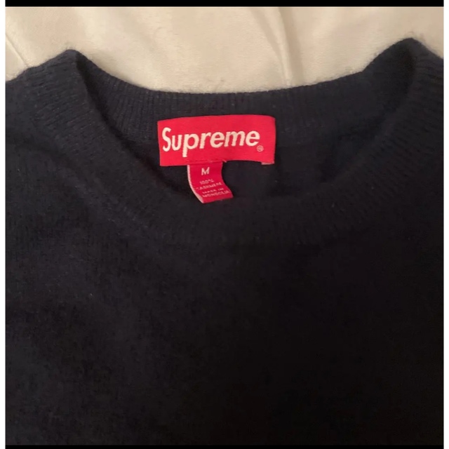 SUPREME Cashmere Sweater カシミアセーター NAVY M - ニット/セーター