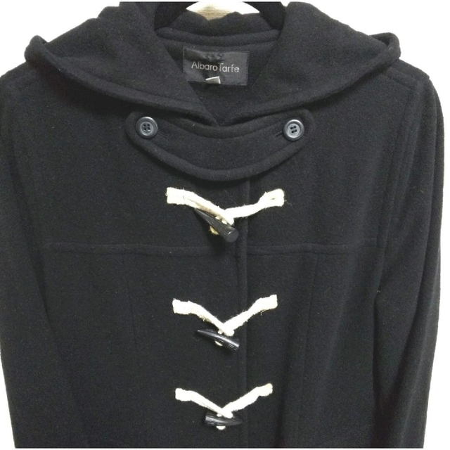 レディース ロングダッフルコート ブラック色 11Rsize レディース ロングダッフルコート ブラック色 11Rsize