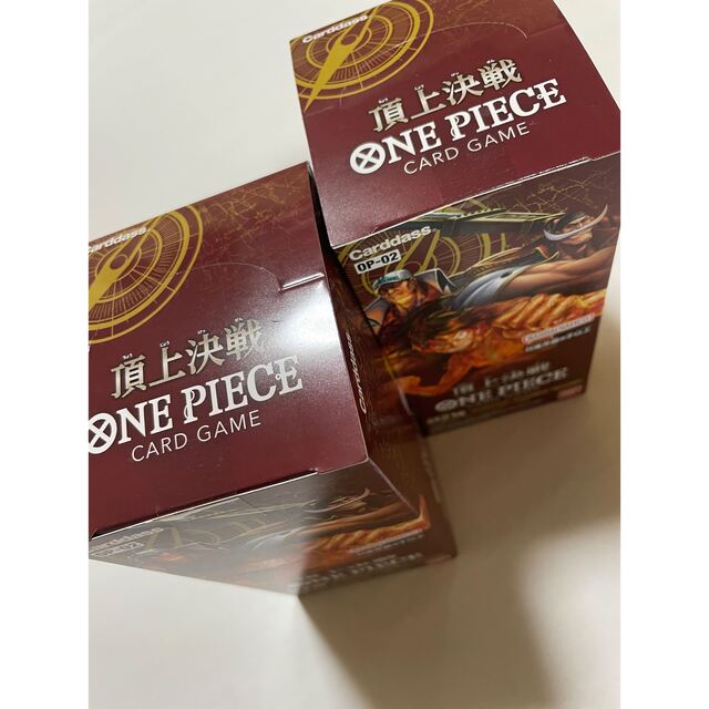 ONE PIECE(ワンピース)の未開封 ONE PIECE CARD GAME ワンピース 頂上決戦 2BOX エンタメ/ホビーのトレーディングカード(Box/デッキ/パック)の商品写真