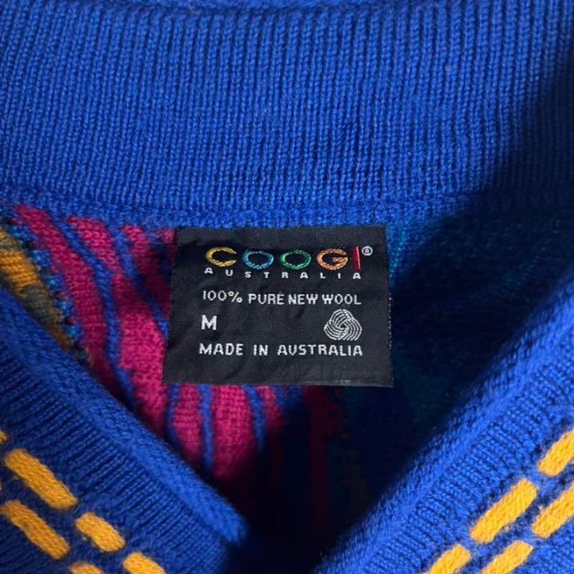 COOGI(クージー)の【幻の一点物】 COOGI 3D 編み込み 立体 ニット 入手困難 カーディガン メンズのトップス(ニット/セーター)の商品写真